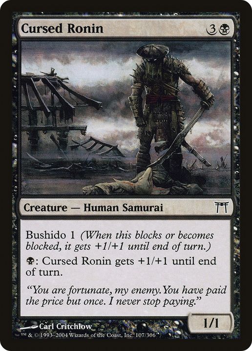 Cursed Ronin in the group Magic the Gathering / Types / Creatures / Human at Proxyprinters.com (67602)