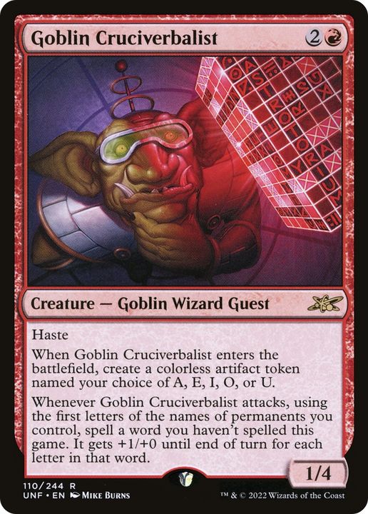 Goblin Cruciverbalist in the group Magic the Gathering / Types / Creatures / Wizard at Proxyprinters.com (67639)