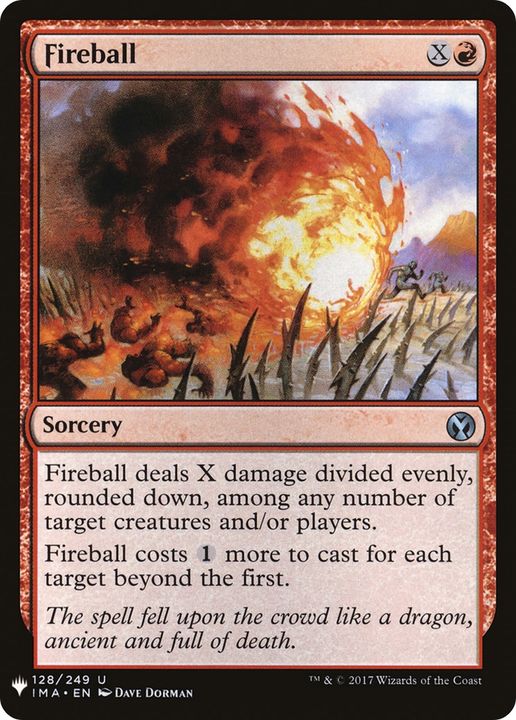 Fireball in the group Magic the Gathering / Types / Colors / Red at Proxyprinters.com (67640)