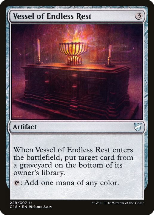 Vessel of Endless Rest in the group Magic the Gathering / Sets / Commander 2018 at Proxyprinters.com (67671)