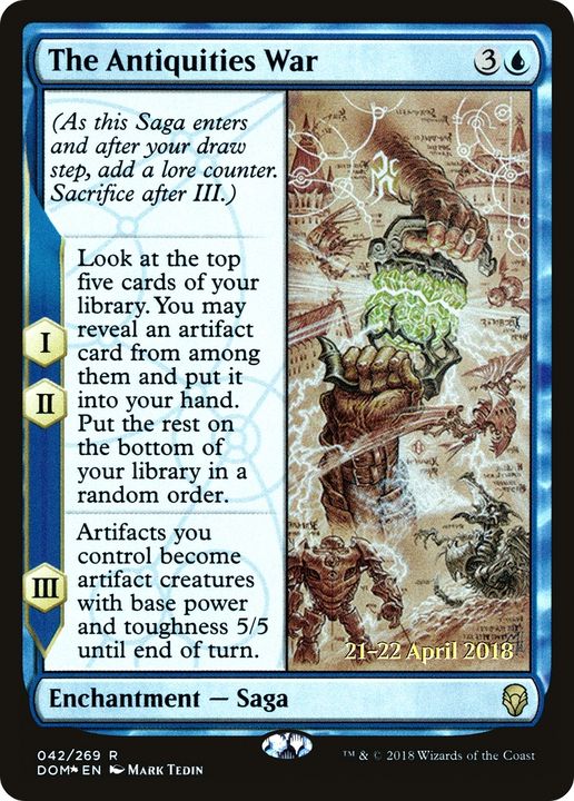 The Antiquities War in the group Magic the Gathering / Types / Colors / Blue at Proxyprinters.com (67694)