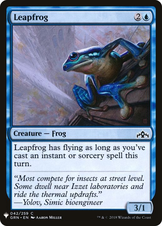 Leapfrog in the group Magic the Gathering / Sets / The List at Proxyprinters.com (67725)