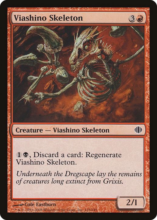 Viashino Skeleton in the group Magic the Gathering / Types / Colors / Red at Proxyprinters.com (67727)