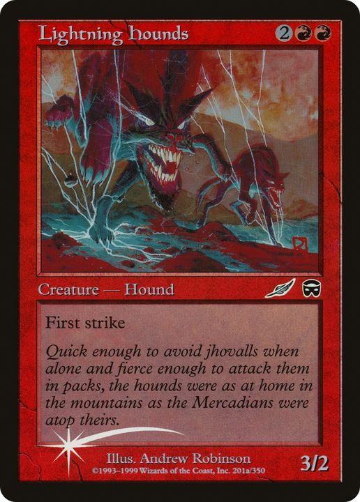 Lightning Hounds in the group Magic the Gathering / Types / Colors / Red at Proxyprinters.com (67751)