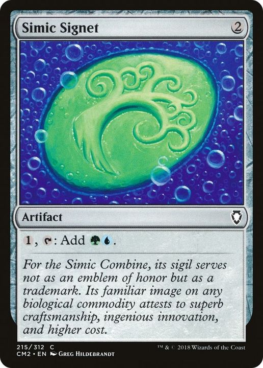 Simic Signet in the group Magic the Gathering / Sets / Commander Anthology Volume II at Proxyprinters.com (6776)