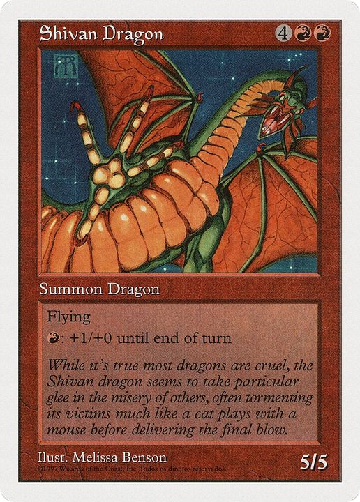 Shivan Dragon in the group Magic the Gathering / Types / Colors / Red at Proxyprinters.com (67800)