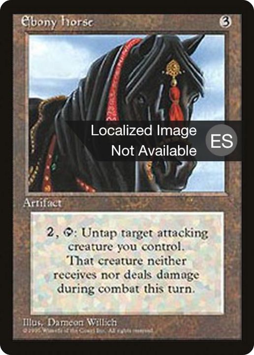 Ebony Horse in the group Magic the Gathering / Types / Artifacts / Artifact at Proxyprinters.com (67809)