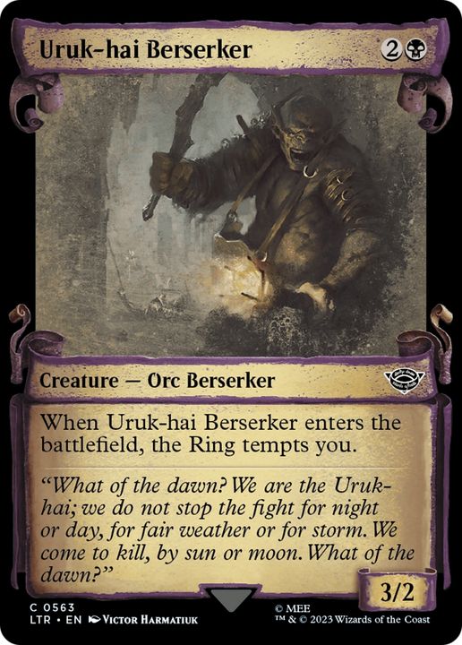 Uruk-hai Berserker in the group Magic the Gathering / Types / Colors / Black at Proxyprinters.com (67814)