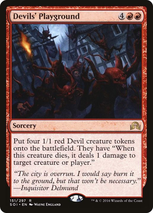 Devils' Playground in the group Magic the Gathering / Types / Colors / Red at Proxyprinters.com (6785)