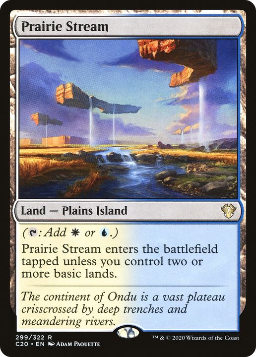 Prairie Stream in the group Magic the Gathering / Types / Land / Island at Proxyprinters.com (67879)