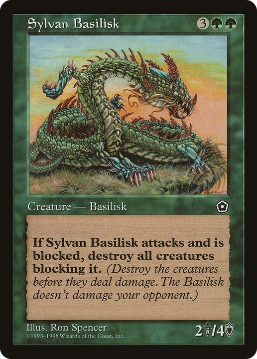 Sylvan Basilisk in the group Magic the Gathering / Types / Colors / Green at Proxyprinters.com (67888)