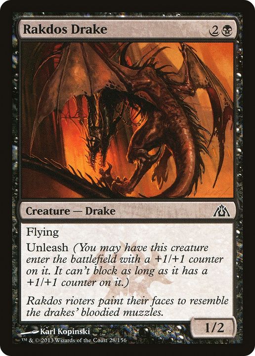 Rakdos Drake in the group Magic the Gathering / Sets / Dragon's Maze at Proxyprinters.com (67892)