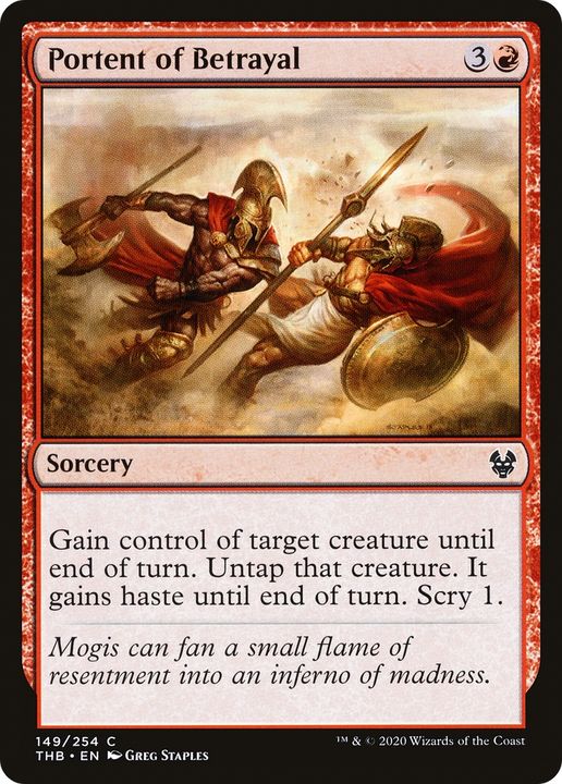 Portent of Betrayal in the group Magic the Gathering / Types / Colors / Red at Proxyprinters.com (67893)