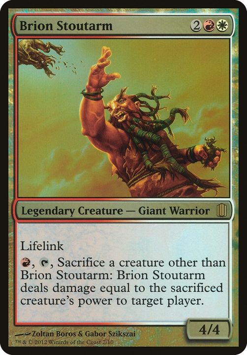 Brion Stoutarm in the group Magic the Gathering / Types / Colors / Multicolors / R, W at Proxyprinters.com (6791)