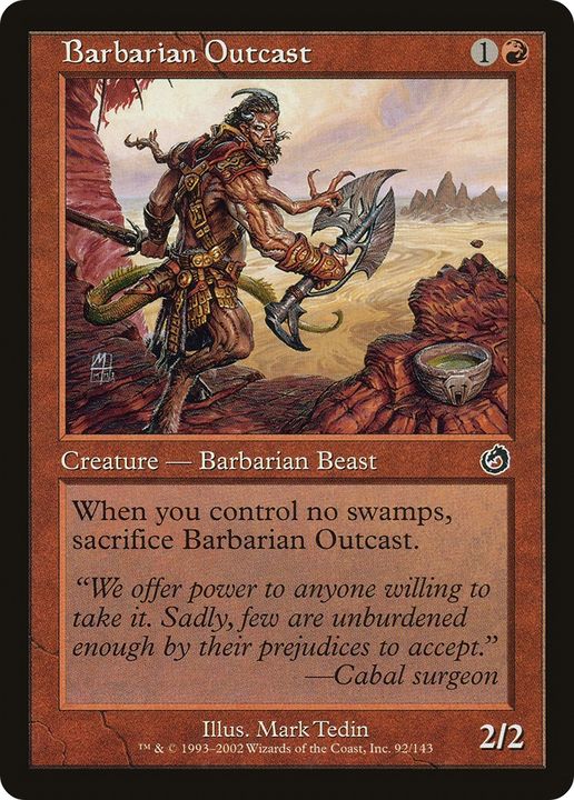 Barbarian Outcast in the group Magic the Gathering / Types / Creatures / Human at Proxyprinters.com (67923)