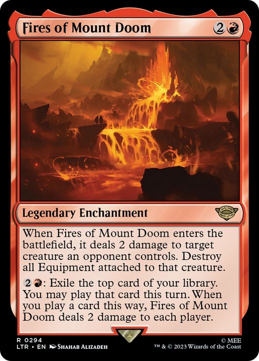 Fires of Mount Doom in the group Magic the Gathering / Types / Enchantment / Legendary Enchantment at Proxyprinters.com (67931)