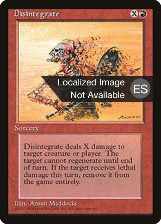 Disintegrate in the group Magic the Gathering / Types / Colors / Red at Proxyprinters.com (67936)