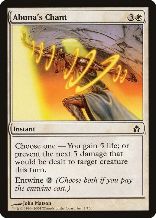 Abuna's Chant in the group Magic the Gathering / Types / Colors / White at Proxyprinters.com (67942)