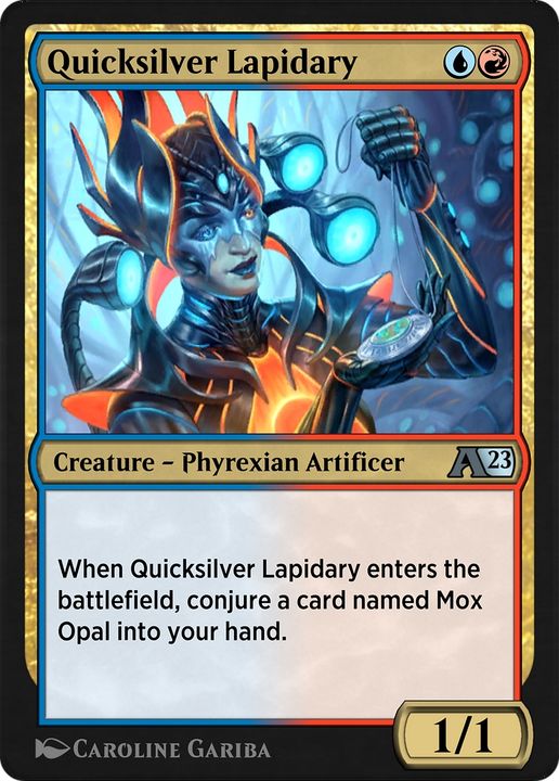 Quicksilver Lapidary in the group Magic the Gathering / Types / Colors / Multicolors / R, U at Proxyprinters.com (67958)