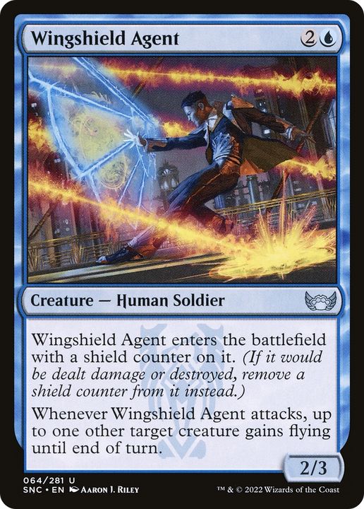 Wingshield Agent in the group Magic the Gathering / Types / Creatures / Human at Proxyprinters.com (67961)