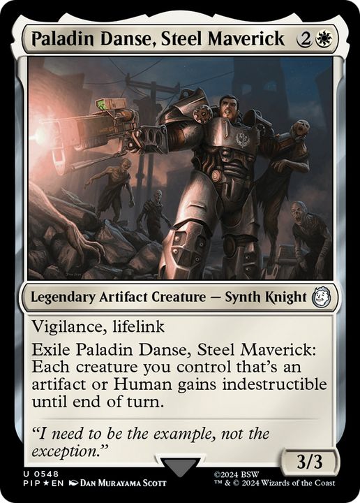 Paladin Danse, Steel Maverick in the group Magic the Gathering / Types / Artifacts / Legendary Artifact at Proxyprinters.com (67996)