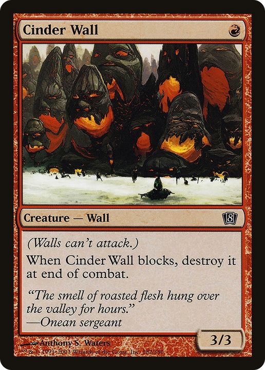 Cinder Wall in the group Magic the Gathering / Types / Colors / Red at Proxyprinters.com (68026)