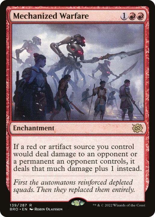 Mechanized Warfare in the group Magic the Gathering / Types / Enchantment / Enchantment at Proxyprinters.com (68053)