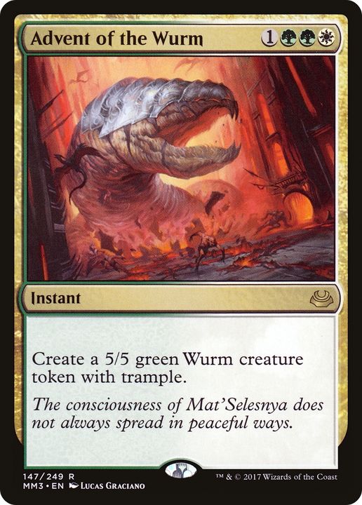 Advent of the Wurm in the group Magic the Gathering / Types / Colors / Multicolors / G, W at Proxyprinters.com (68072)