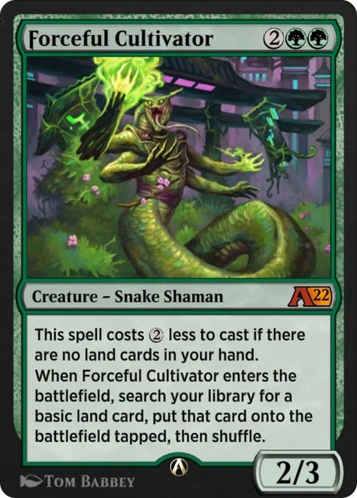 Forceful Cultivator in the group Magic the Gathering / Types / Colors / Green at Proxyprinters.com (68073)