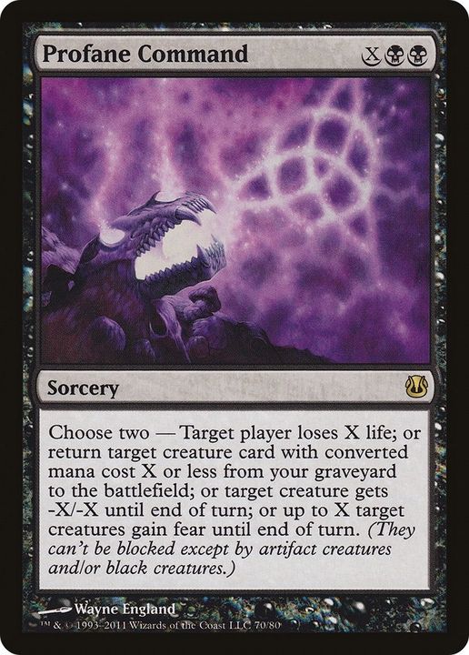 Profane Command in the group Magic the Gathering / Types / Colors / Black at Proxyprinters.com (6808)