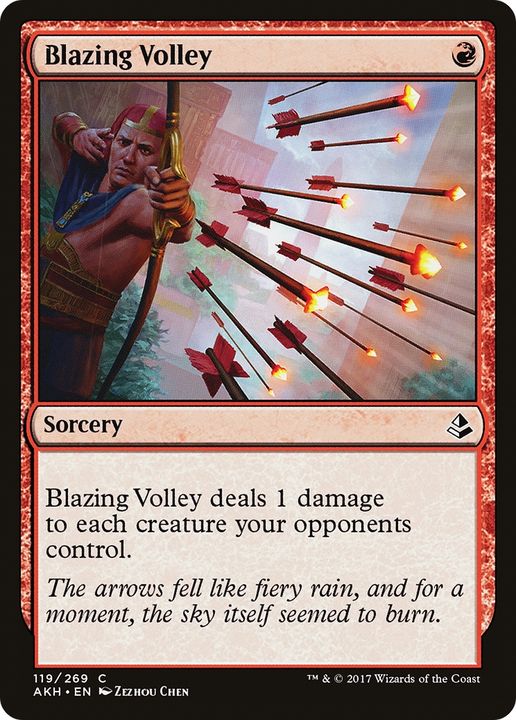 Blazing Volley in the group Magic the Gathering / Sets / Amonkhet at Proxyprinters.com (68085)