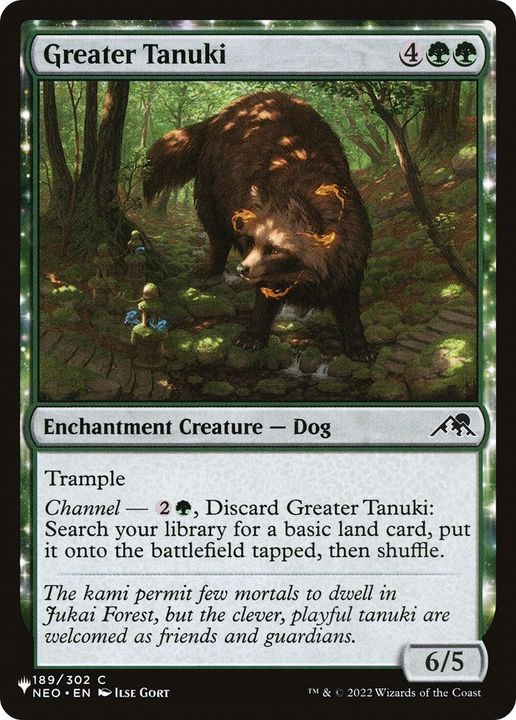 Greater Tanuki in the group Magic the Gathering / Sets / The List at Proxyprinters.com (6809)