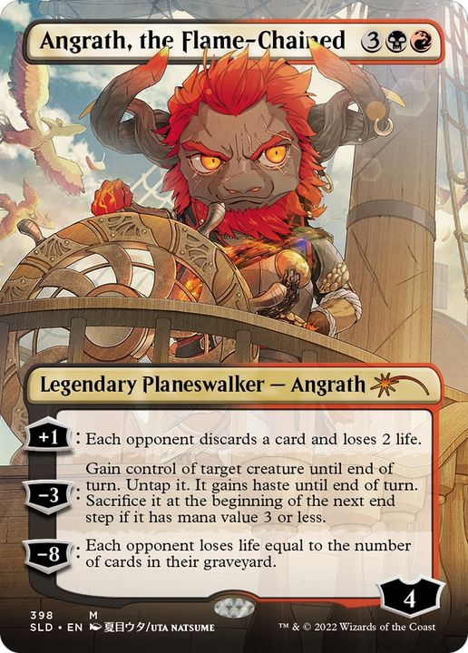 Angrath, the Flame-Chained in the group Magic the Gathering / Types / Colors / Multicolors / B, R at Proxyprinters.com (68093)