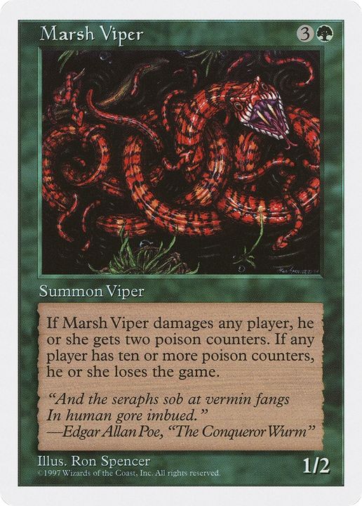 Marsh Viper in the group Magic the Gathering / Types / Colors / Green at Proxyprinters.com (68097)