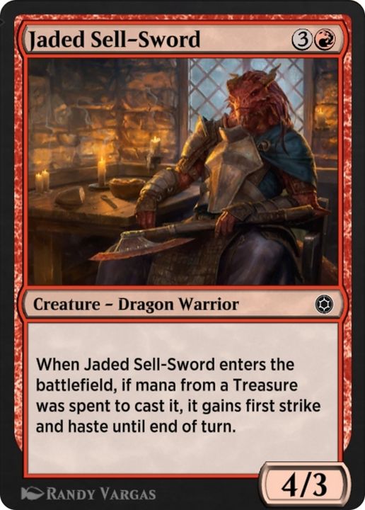 Jaded Sell-Sword in the group Magic the Gathering / Types / Creatures / Warrior at Proxyprinters.com (68111)