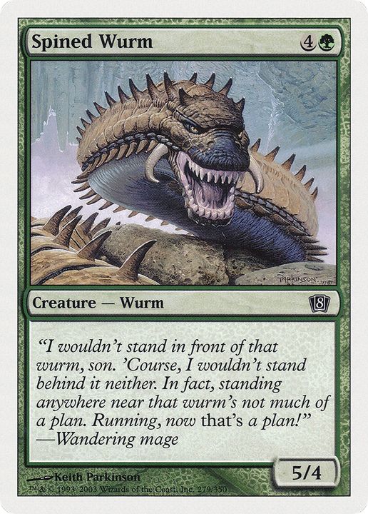 Spined Wurm in the group Magic the Gathering / Types / Colors / Green at Proxyprinters.com (68133)