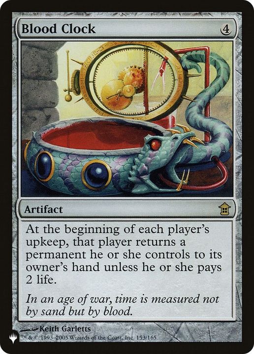 Blood Clock in the group Magic the Gathering / Types / Artifacts / Artifact at Proxyprinters.com (6815)