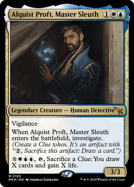 Alquist Proft, Master Sleuth in the group Magic the Gathering / Sets / Murders at Karlov Manor Promos at Proxyprinters.com (68175)