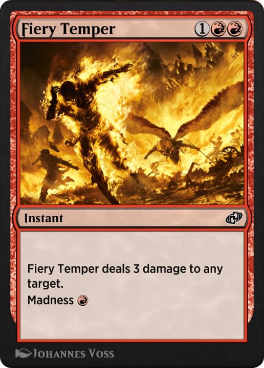 Fiery Temper in the group Magic the Gathering / Types / Colors / Red at Proxyprinters.com (68182)