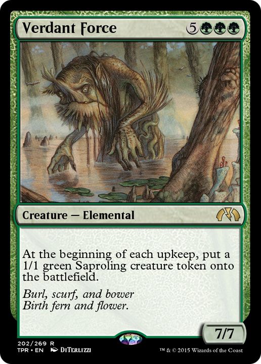 Verdant Force in the group Magic the Gathering / Types / Colors / Green at Proxyprinters.com (68246)