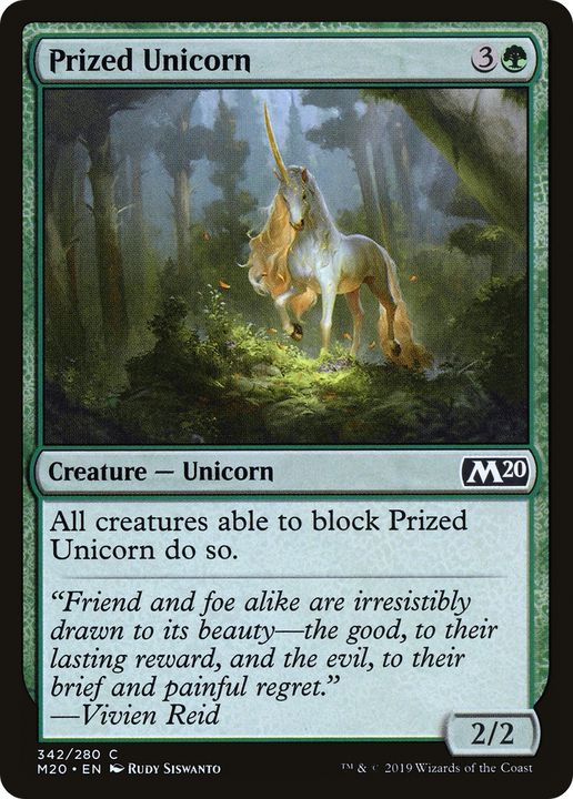 Prized Unicorn in the group Magic the Gathering / Types / Colors / Green at Proxyprinters.com (68258)