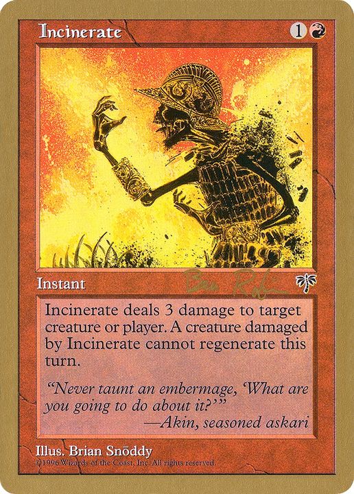 Incinerate in the group Magic the Gathering / Types / Colors / Red at Proxyprinters.com (68264)