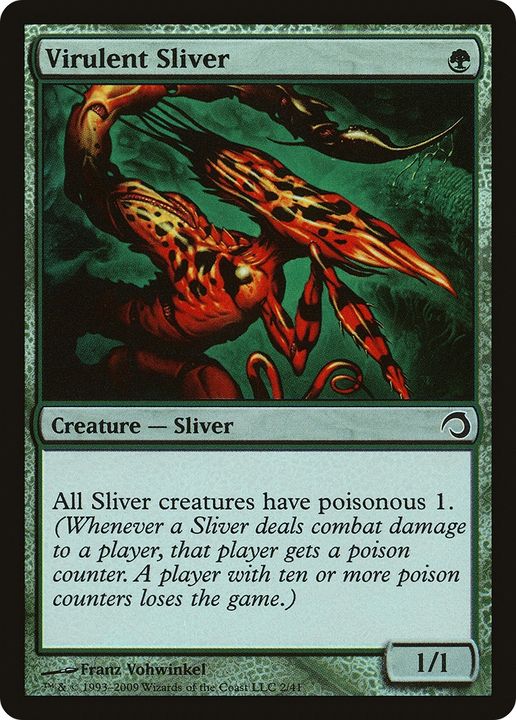 Virulent Sliver in the group Magic the Gathering / Types / Colors / Green at Proxyprinters.com (68305)