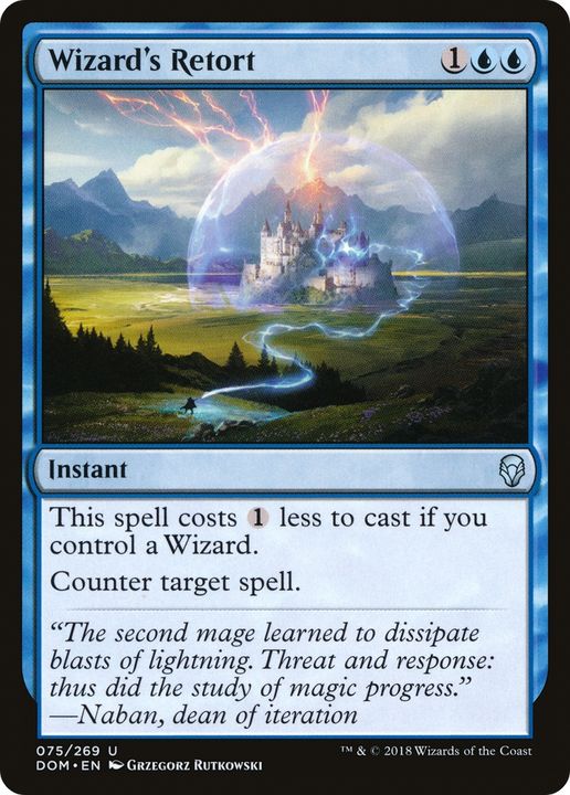 Wizard's Retort in the group Magic the Gathering / Types / Colors / Blue at Proxyprinters.com (68334)