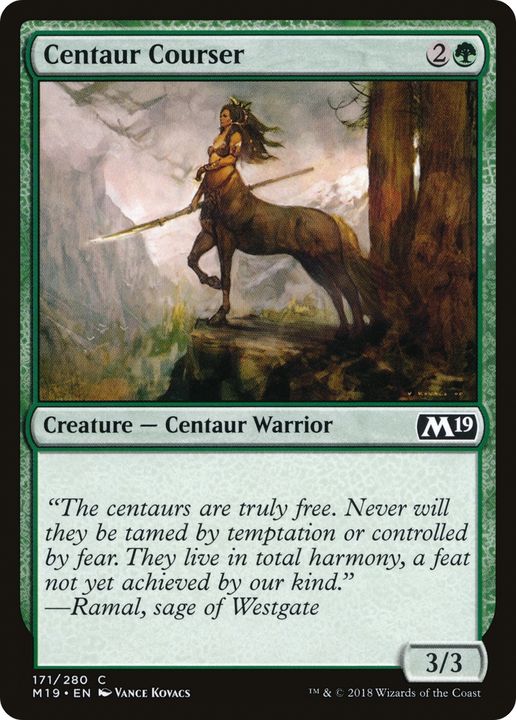 Centaur Courser in the group Magic the Gathering / Sets / Core Set 2019 at Proxyprinters.com (68342)