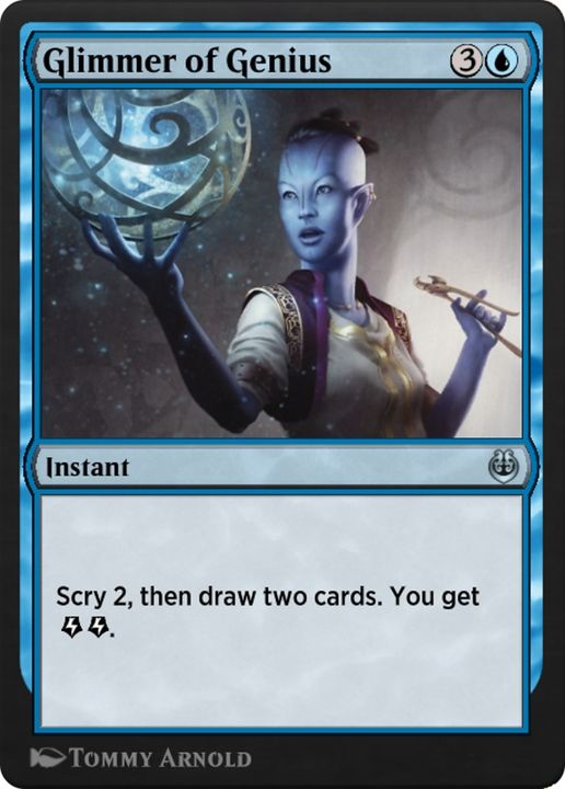 Glimmer of Genius in the group Magic the Gathering / Types / Colors / Blue at Proxyprinters.com (68362)