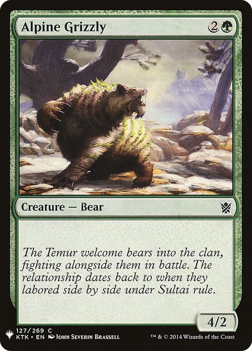 Alpine Grizzly in the group Magic the Gathering / Types / Colors / Green at Proxyprinters.com (68369)