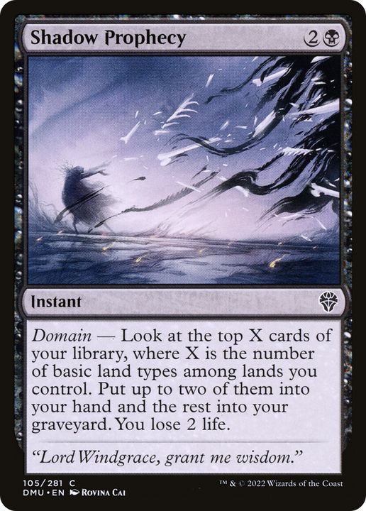 Shadow Prophecy in the group Magic the Gathering / Types / Colors / Black at Proxyprinters.com (68390)