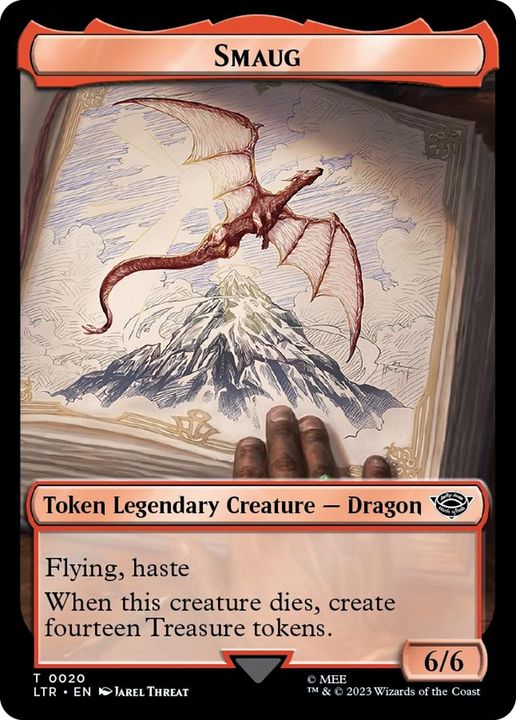 Smaug in the group Magic the Gathering / Sets / Tales of Middle-earth Tokens at Proxyprinters.com (68476)