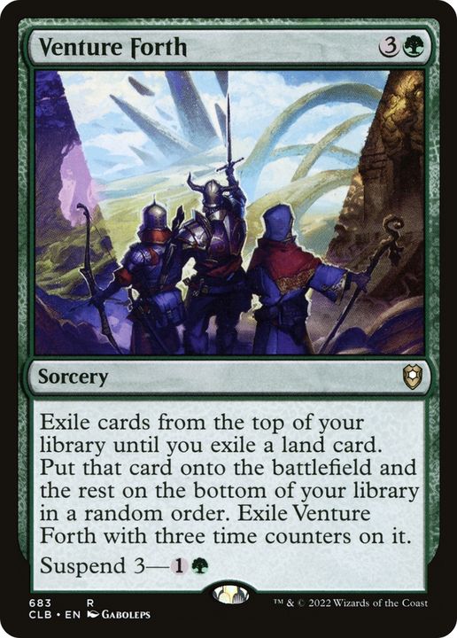 Venture Forth in the group Magic the Gathering / Types / Colors / Green at Proxyprinters.com (68483)